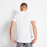 Printed Sleeve Cuff Logo T-Shirt - White / Floral