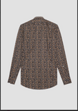CAMISA SLIM FIT «NAPOLI» DE ALGODÓN SUAVE ESTAMPADO