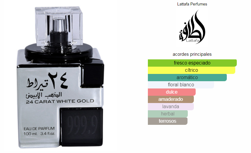 24 Carat White Gold Lattafa Perfumes UNISEX – Urban Fashion