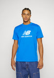 Camiseta New Balance Stacked Logo azul eléctrico
