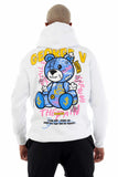 HOODIE GV PARIS GRAFFITI BEAR Réf: GV10032-1 WHITE