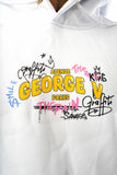 HOODIE GV PARIS GRAFFITI BEAR Réf: GV10032-1 WHITE