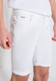 DENIM SHORTS OZZY SKINNY FIT IN CREMA