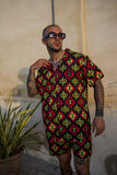 RESORT SHIRT - NEON AZTEC