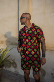 RESORT SHIRT - NEON AZTEC