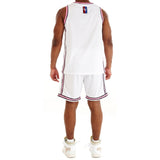 ENSEMBLE HOMME GEORGE V SHORT SET NBA WHITE PINK