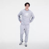 Essentials Stacked Logo French Terry Crewneck GREY