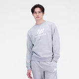 Essentials Stacked Logo French Terry Crewneck GREY