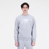 Essentials Stacked Logo French Terry Crewneck GREY