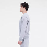 Essentials Stacked Logo French Terry Crewneck GREY