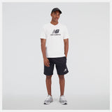 Camiseta Essentials Stacked Logo BLANCA