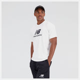 Camiseta Essentials Stacked Logo BLANCA