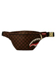 RIÑONERA SPRAYGROUND MARRON SHARKS IN PARIS BLUR SAVVY CROSSBODY