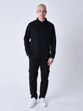 Sobrecamisa básica con bolsillos - Negro