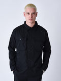 Sobrecamisa básica con bolsillos - Negro