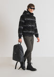 SUDADERA REGULAR FIT MODELO TEDDY CON ESTAMPADO DE ANTONY MORATO NEGRO | Antony Morato Hombre