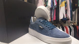 SNEAKER LOGAN IN CAMOSCIO IRIS OSCURO
