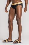 BLACK RIVIERA SWIM BRIEFS