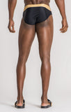 BLACK RIVIERA SWIM BRIEFS