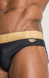 BLACK RIVIERA SWIM BRIEFS