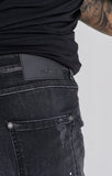 BLACK STUDIO 54 JEANS WITH SILVER CHAINS