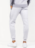 Gym King Minefield Jogger- Snow Marl/Light Grey Marl