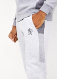 Gym King Minefield Jogger- Snow Marl/Light Grey Marl