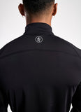 GYM KING SPORT RACE 1/4 ZIP FUNNEL NECK - BLACK
