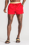 RED RIVIERA SWIM SHORTS