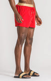 RED RIVIERA SWIM SHORTS