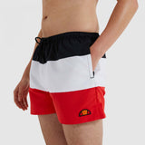 CIELO SWIM SHORT BLACK/RED
