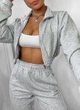 GYM KING BOYFRIEND JOGGER - GREY MARL