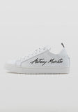 SNEAKER  SCREEN IN PELLE BLANCO