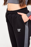 TAPED CUT AND SEW JOGGERS STEEL/BLACK