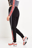 TAPED CUT AND SEW JOGGERS STEEL/BLACK