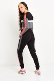 TAPED CUT AND SEW JOGGERS STEEL/BLACK