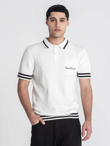 POLO DE PUNTO BLANCO IDENTITY
