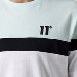 Triple Panel T-Shirt - Glacier Green / Black / White