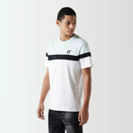 Triple Panel T-Shirt - Glacier Green / Black / White