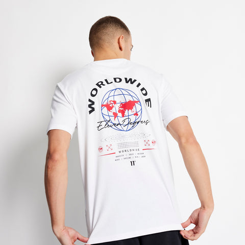 Worldwide Graphic T-Shirt - White