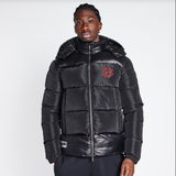 SHORT PUFFER JACKET - BLACK BLOOD BROTHER