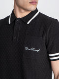 POLO DE PUNTO NEGRO IDENTITY