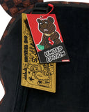 SHARKS IN PARIS WTF BUBBLE BROWN CHECK MONEYBEAR BACKPACK