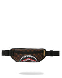 SHARKS IN PARIS WTF BUBBLE BROWN CHECK CROSSBODY