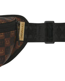 SHARKS IN PARIS WTF BUBBLE BROWN CHECK CROSSBODY