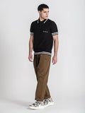 POLO DE PUNTO NEGRO IDENTITY