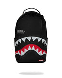 SHARK CENTRAL BLACK EMBROIDERED SHARK BACKPACK
