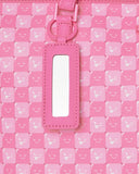 PINK NEW CHECK FACES TOTE