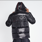 SHORT PUFFER JACKET - BLACK BLOOD BROTHER