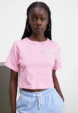 Mujeres Camiseta Beneventi Croppd in fucsia